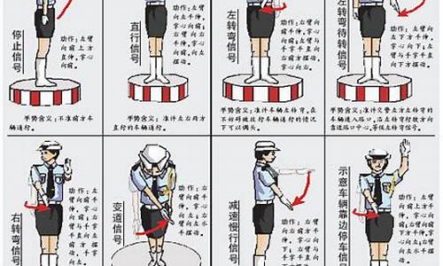 交警8种手势图_交警8种手势图巧记方法