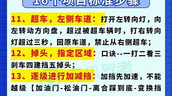 驾驶员科目三考试流程_驾驶员科目三考试流程视频